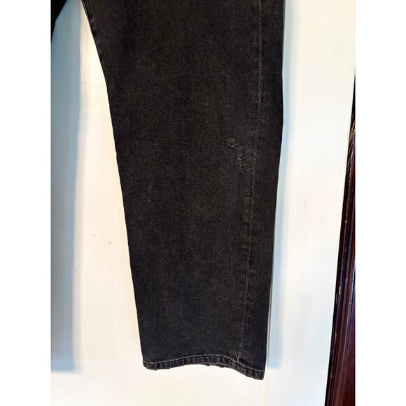 DL1961 Elorna Cigarette Black Straight Leg High Waisted Jeans- Size 32 - Picture 6 of 6